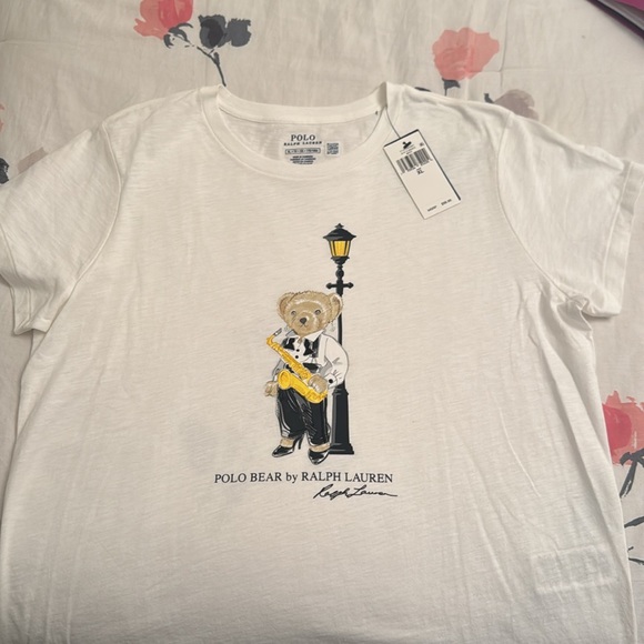 AMAZING Find! white Polo by Ralph Lauren woman’s iconic bear shirt. - Picture 4 of 8